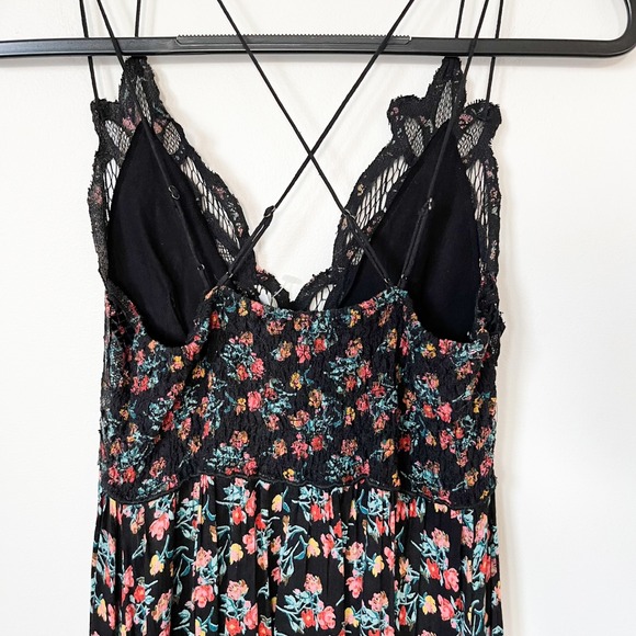 NWT Free People Adella Slip Mini Dress Floral Small Black - Picture 10 of 16